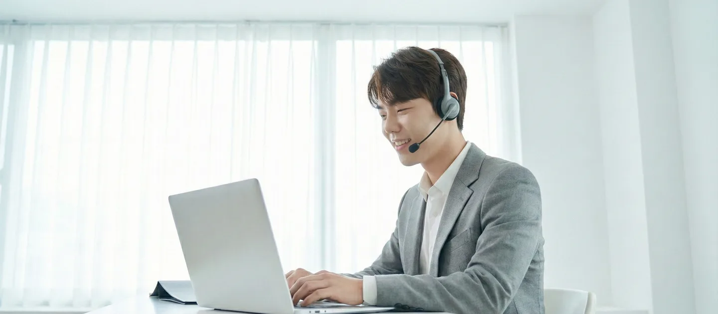보관 자리 상담을 진행하는 장면을 담은 참고 사진
